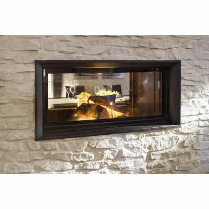 Wkład kominkowy Architektur Tunnel 45/101 - drzwi unoszone/przechylane