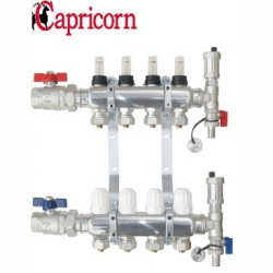 Rozdzielacz nierdzewny Premium 1 z przepływomierzami 4-obw 9-3660-004-91-24-12