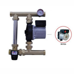 Grupa pompowa/mieszająca z zaworem trójdrogowym Afriso z by-passem do ogrzewania podłogowego 1 z pompą Wilo 25-60