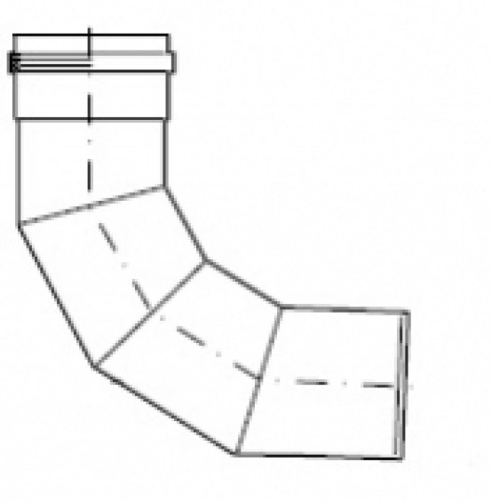 Kolano 90° spalinowe (Ø 80)
