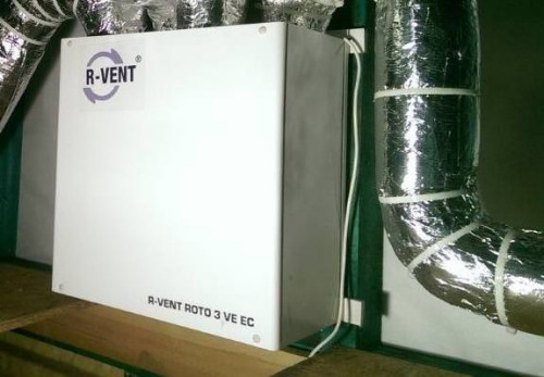W domu został zamontowany rekuperator obrotowy R-vent Roto 3 VE EC