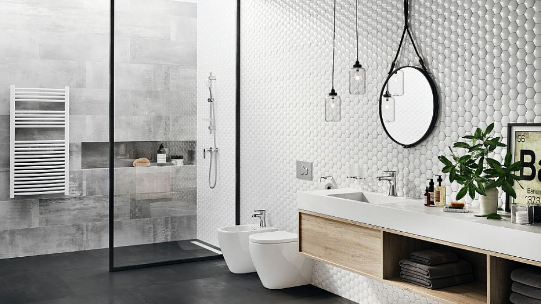 Ferro: Nowoczesna łazienka w skandynawskim stylu