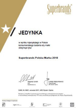 Tytuł Superbrands to prestiżowe wyróżnienie, które już od ponad 20 lat przyznawane jest najsilniejszym markom w 80 krajach na całym świecie