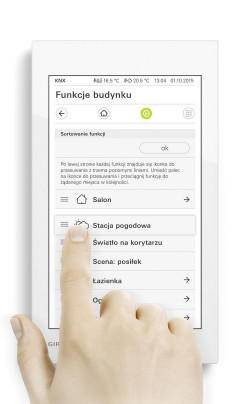 Uniwersalnym urządzeniem do sterowania oświetleniem jest Gira G1 współpracujący Gira KNX