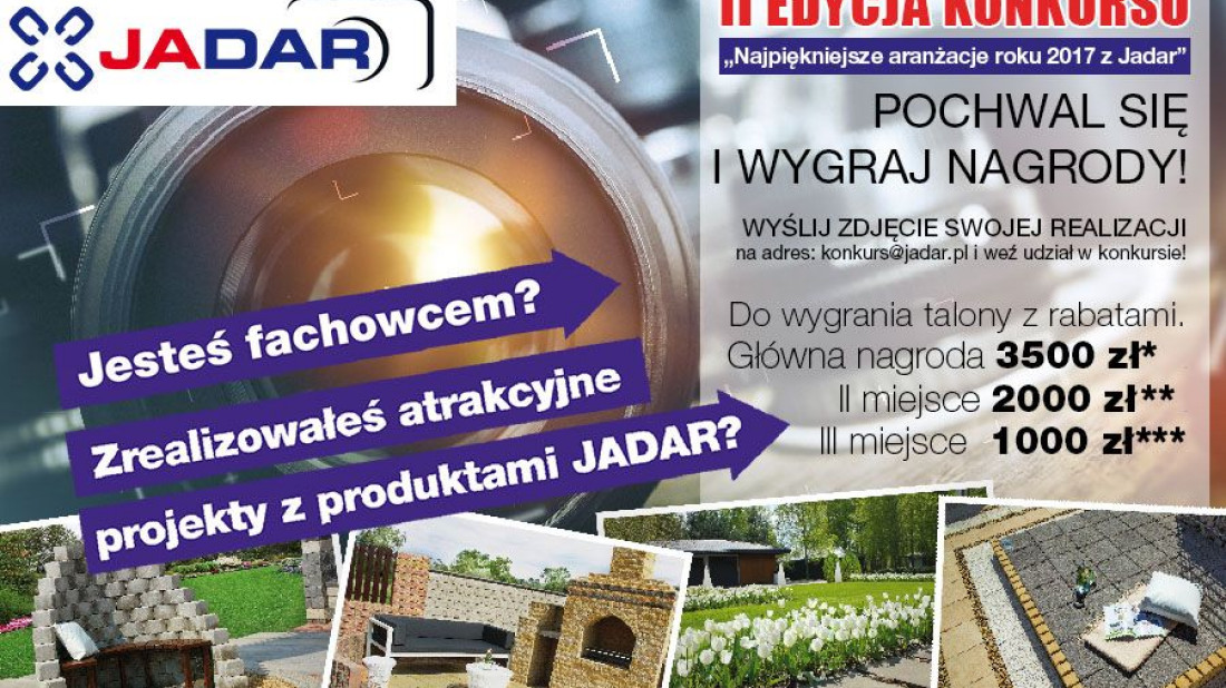 II edycja konkursu "Najpiękniejsze aranżacje roku 2017 z Jadar"
