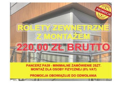 Sunżal: Rolety zewnętrzne z montażem teraz w promocji!