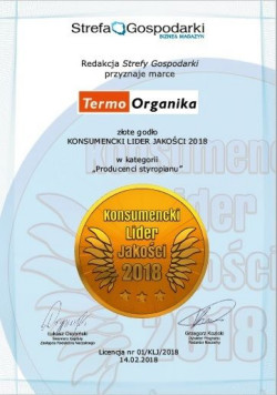 Certyfikat Konsumencki Lider Jakości 2018