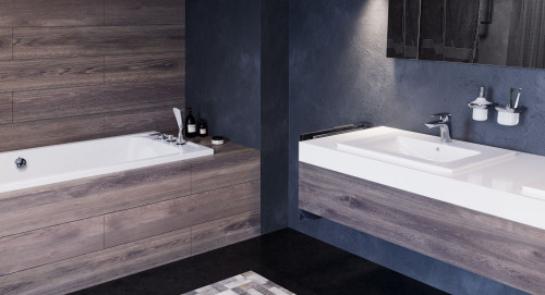 Drewno w aranżacji łazienki