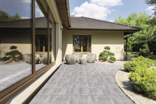 Kostka Polbruk Lamell w aranżacji tarasu