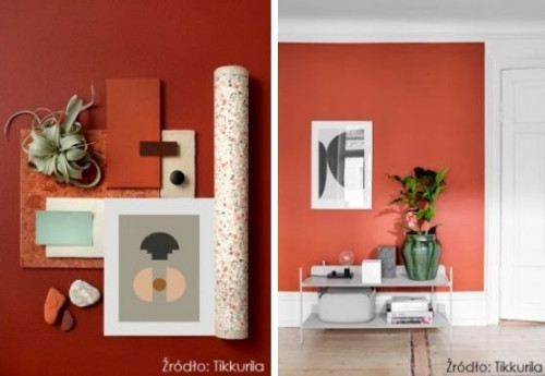 Rdzawe odcienie z palety Tikkurila Minerals