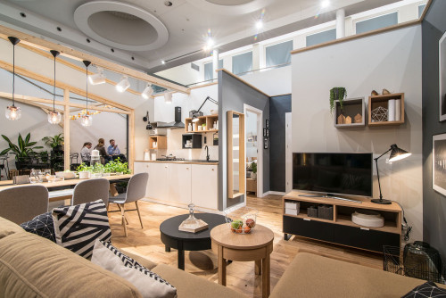 Aranżacja mieszkania na ekspozycji marki VOX