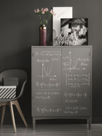 Komoda pomalowana farbą tablicową