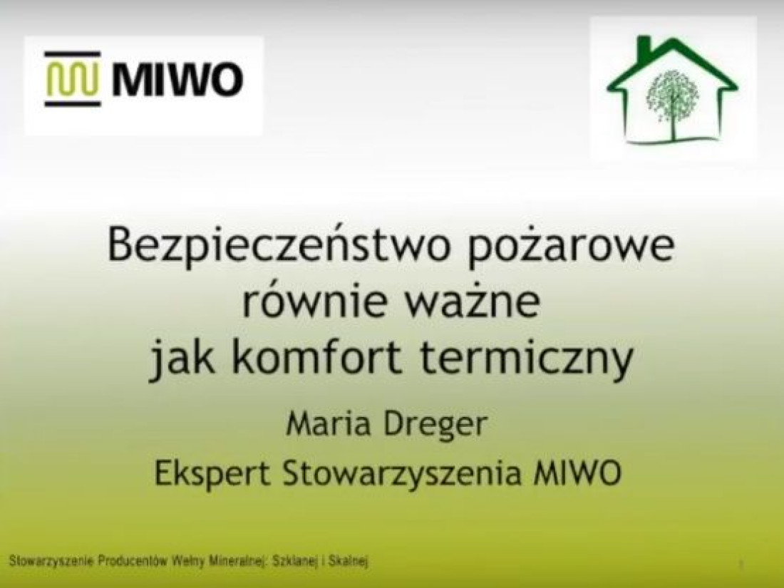 Webinarium MIWO: Bezpieczeństwo pożarowe równie ważne co komfort termiczny