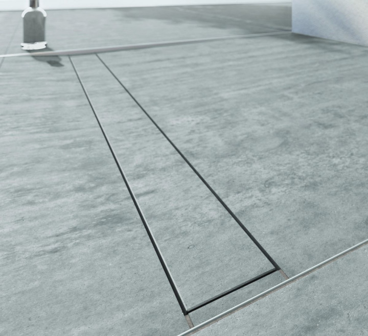 Maskownica wypełniona odpowiednio przyciętą płytą kamienną (fot. Tece)