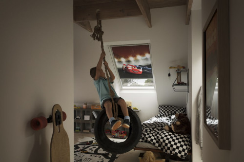 Roleta z wzorem z bajki "Auta"