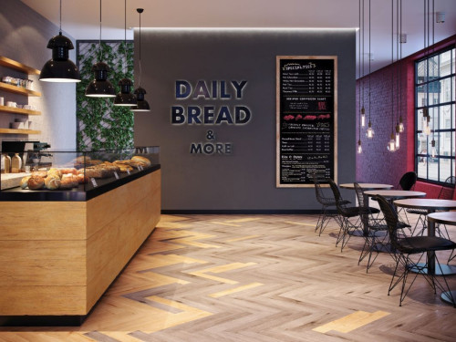 Biopodłoga PURLINE w piekarni