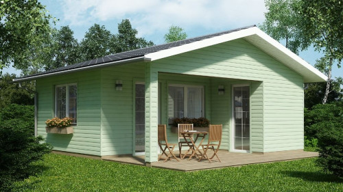 Siding winylowy green