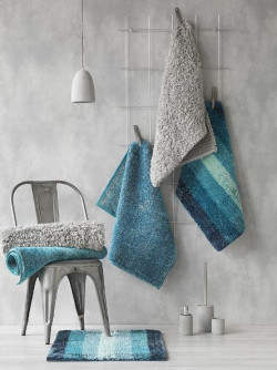 Dywaniki z serii Cool Conrete w morskich odcieniach