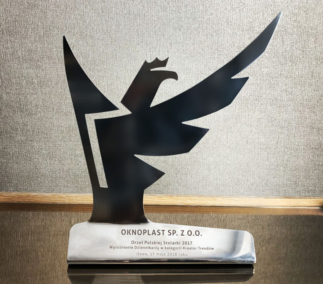 Grupa OKNOPLAST nagrodzona Orłem Polskiej Stolarki w kategorii Kreator Trendów