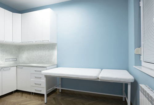 Ścianka przyblatowa i blat Smooth Concrete S60010