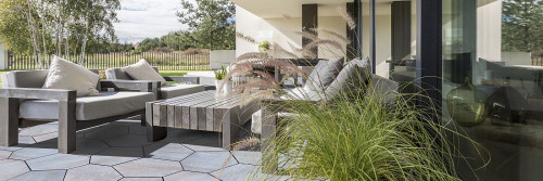 Płyty tarasowe Polbruk Exa na tarasie
