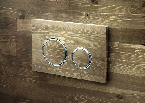 Przycisk GEBERIT w kolorze drewna