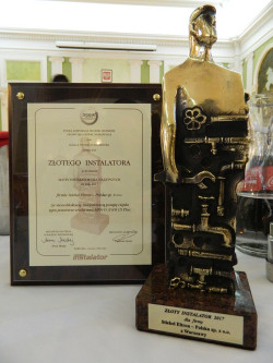 Statuetka Złoty Instalator za rok 2017