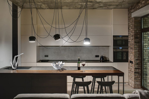 Wyspa kuchenna w minimalistycznej kuchni