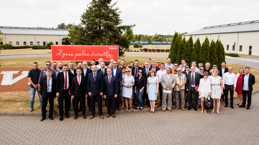 Obchody 20-lecia produkcji VELUX w fabryce okien w Gnieźnie