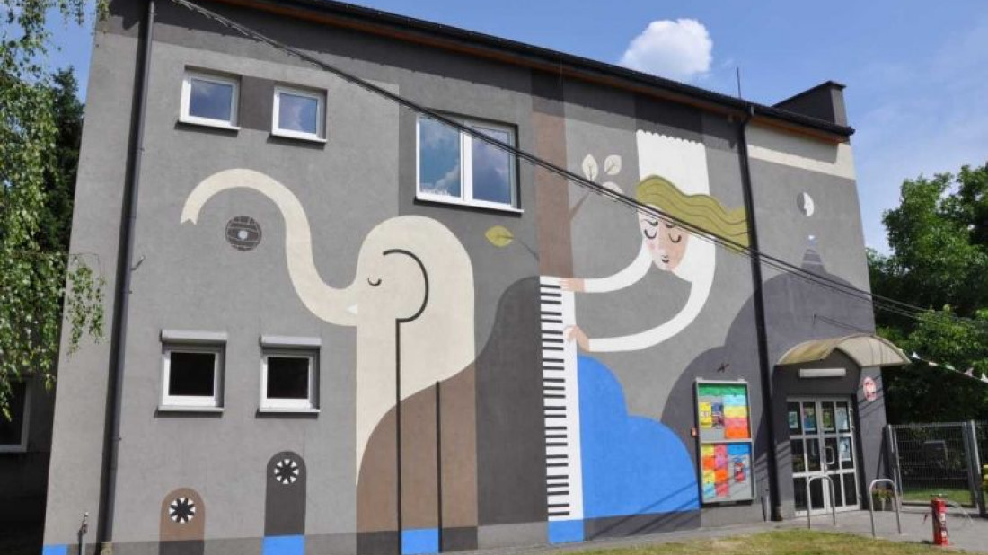 Mural Dom Kultury Przegorzały w Krakowie
