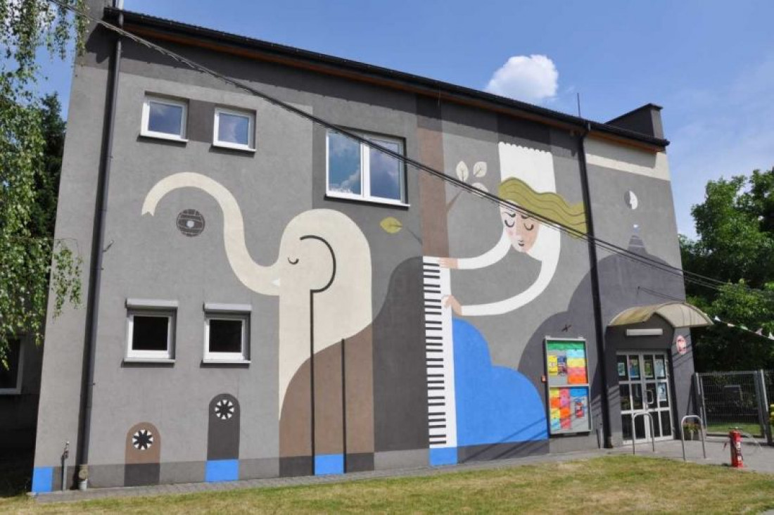 Mural Dom Kultury Przegorzały w Krakowie