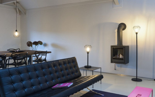 Salon w stylu loftowym