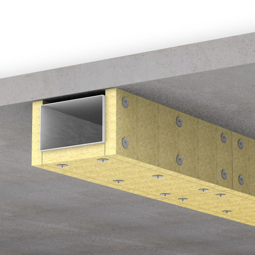 Instalacja zabezpieczona płytami Paroc Fire Slab