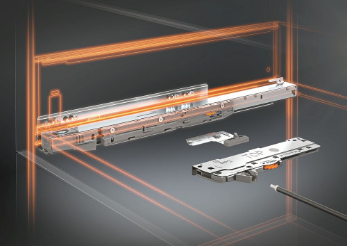 Prowadnica BLUMOTION S z technologią TIP-ON BLUMOTION