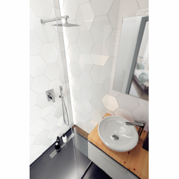 Komplet natryskowy LAVEO KVADRATO z baterią podtynkową 