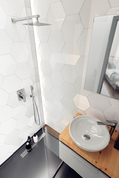 Zestaw natryskowy Laveo Kvadrato