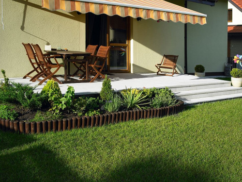 Płyty tarasowe PRESSTONE na tarasie