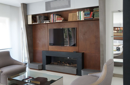 Ściana ze stali kortenowskiej