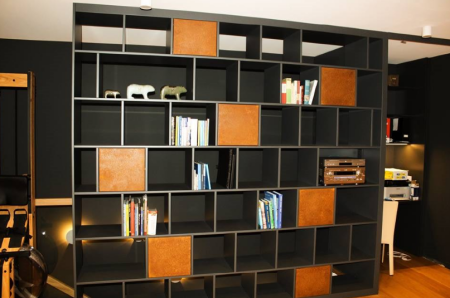 Półki z wykorzystaniem stali kortenowskiej