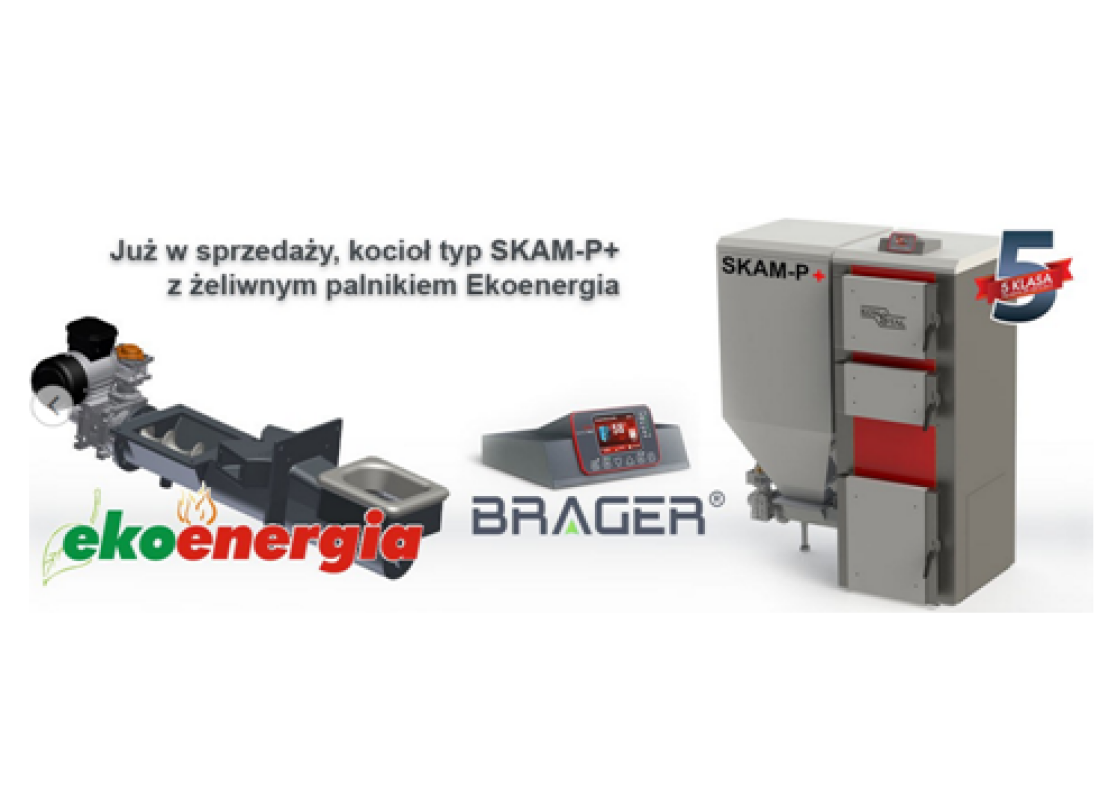 Kocioł typ SKAM-P+ z żeliwnym palnikiem Ekoenergia już w sprzedaży!