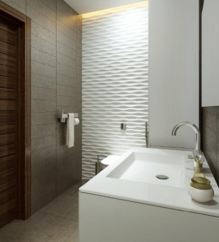 Panele MDF 3D Luxum w łazience