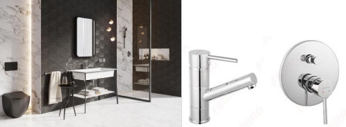 Industrialna aranżacja łazienki