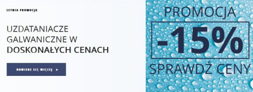 Promocja uzdatniaczy galwanicznych Energywater®