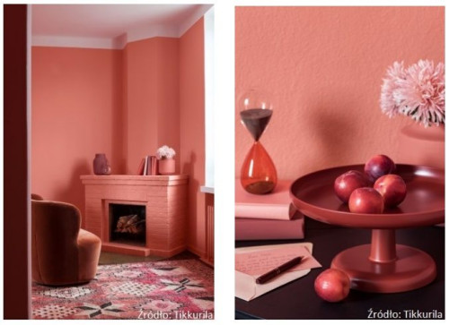 Kolor Flamingo we wnętrzu