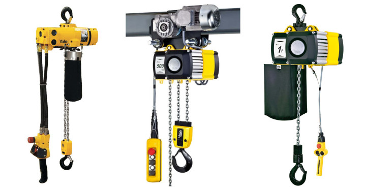 Elektrowciągi łańcuchowe Yale w ofercie sklepu podniesto.pl