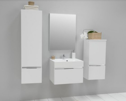 Białe meble łazienkowe