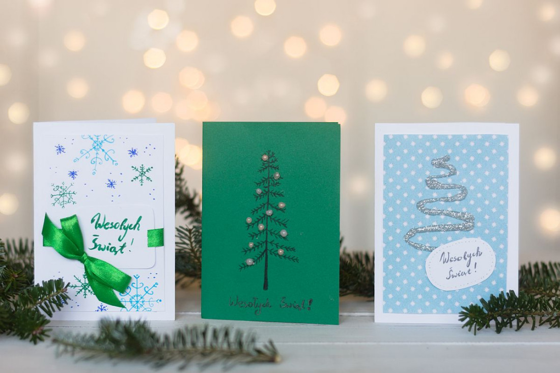 Kartki z życzeniami świątecznymi -  zrób to sam!
