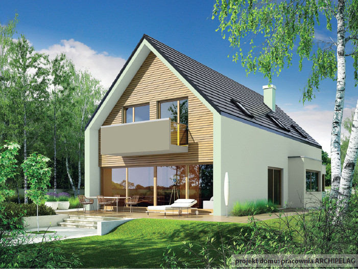 Dom ocieplony metodą Knauf Thermo. Projekt domu: pracownia ARCHIPELAG