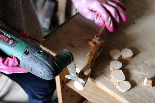 Cięcie gałązek na plastry