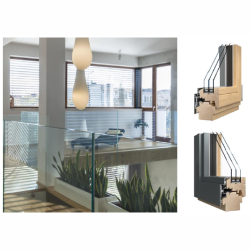 Elite92 Alu – okna drewniano-aluminiowe